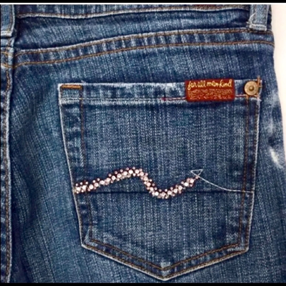 7 for all mankind pink Swarovski Jeans